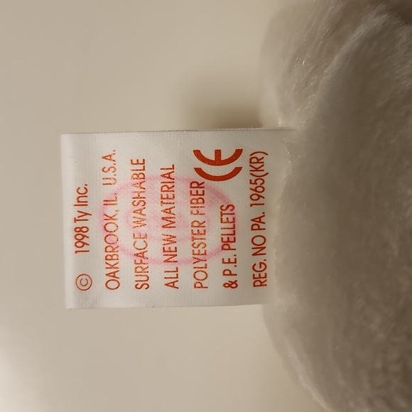 NWT RARE TY Beanie Baby Halo Angel w/ Brown Nose Pink Neck Bow. Original #466!!! - Picture 4 of 8